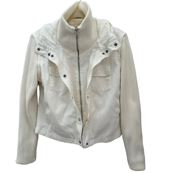 Gentryportofino Women’s Convertible Jacket Size 44 Italy (M) US cream color - Picture 2 of 14